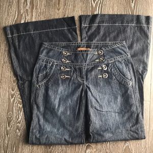 Size 2 sailor style wide leg Arden B jeans